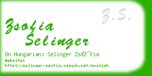 zsofia selinger business card